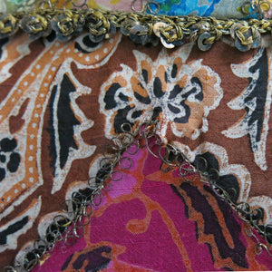 One Vintage Patchwork Silk Kaftan - shopcurious