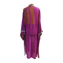 Load image into Gallery viewer, Recycled Sari Fabric Kimono Jacket/Dressing Gown - shopcurious