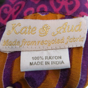 Recycled Sari Fabric Kimono Jacket/Dressing Gown - shopcurious
