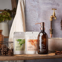 Load image into Gallery viewer, Candied Tangerine & Zesty Lime Zero Waste Hair and Body Wash Set - ShopCurious