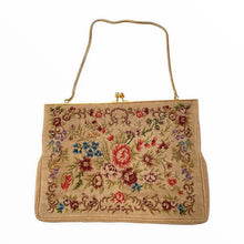 Load image into Gallery viewer, 1930s Floral Tapestry Vintage Evening Bag - ShopCurious
