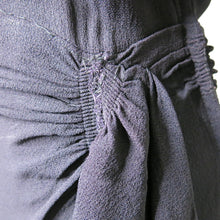Load image into Gallery viewer, Late 1930s Black Crepe Dress with Lace Insert - shopcurious
