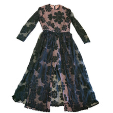 Load image into Gallery viewer, 1960s Lace and Acetate Flower Power Pant Suit - shopcurious
