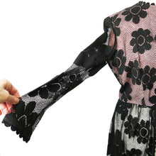 Load image into Gallery viewer, 1960s Lace and Acetate Flower Power Pant Suit - shopcurious
