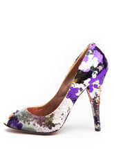 Load image into Gallery viewer, Pumps Silver Sequin - shopcurious
