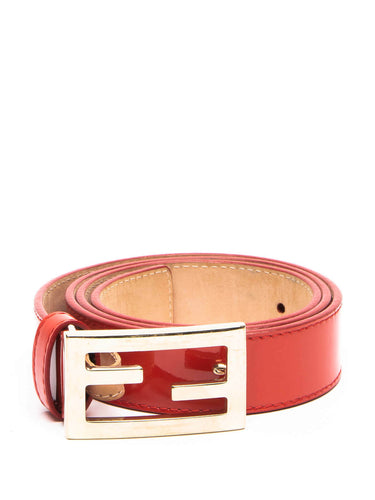 Belt Red Patent Leather - shopcurious