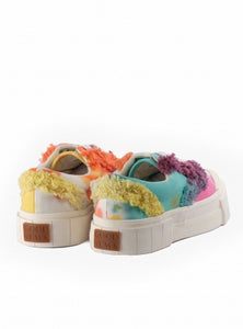 Opal Fringe Low Tops in Tie Dye by Good News - ShopCurious