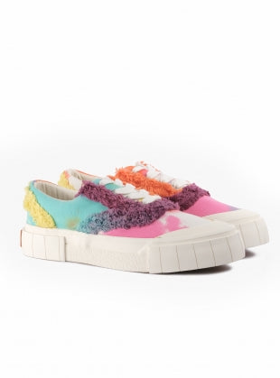 Opal Fringe Low Tops in Tie Dye by Good News - ShopCurious