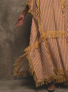 Creation Kaftan in Stripe by A Perfect Nomad - ShopCurious