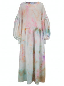Dusk Cloud Dress in Hand-Dyed Silk by Klements - ShopCurious