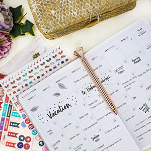 Clever Fox Planner Premium Edition Personal Organizer - 1 Year, Rose Gold (Weekly) - shopcurious