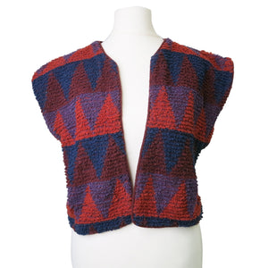 Vintage Biba Bouclé Wool Waistcoat – Plum - ShopCurious