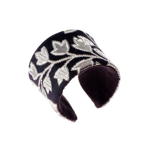 Great Paulownia: Upcycled Obi Belt Cuff - ShopCurious