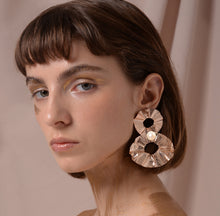 Load image into Gallery viewer, Figure 8 FOLD Earrings with Natural Freshwater Pearls - ShopCurious
