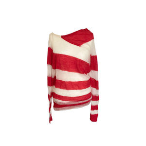 Preloved Acne Studios Red and White Jumper - ShopCurious