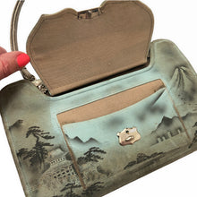 Load image into Gallery viewer, Hand Painted Japanese Style Antique Butterfly Handbag with Pockets and Accessories - ShopCurious
