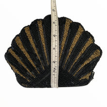 Load image into Gallery viewer, Beaded Scallop Edged Clam Shell Vintage Clutch Evening Bag - ShopCurious

