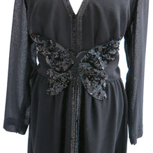 Load image into Gallery viewer, Belville Sassoon Long Dress with Butterfly Motif - shopcurious
