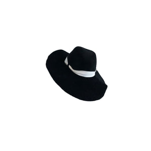 Preloved Biba Black Felt Hat - ShopCurious