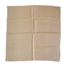 Load image into Gallery viewer, 1960s Biba Polka Dot Silk Square – Peachy Beige - ShopCurious
