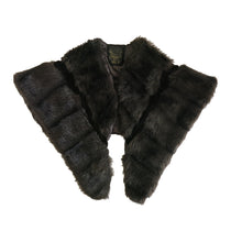 Load image into Gallery viewer, Vintage Biba Faux Fur and Velvet Stole/Wrap – Brown - ShopCurious
