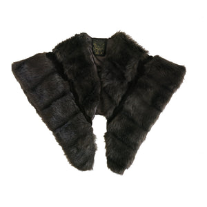 Vintage Biba Faux Fur and Velvet Stole/Wrap – Brown - ShopCurious