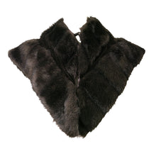 Load image into Gallery viewer, Vintage Biba Faux Fur and Velvet Stole/Wrap – Brown - ShopCurious
