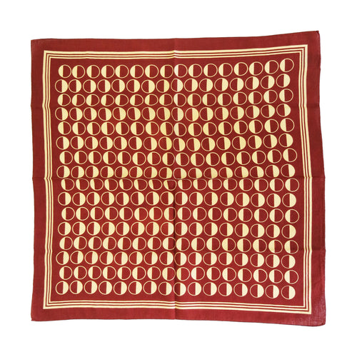 1960s Biba Cotton Scarf Square – Plum Brown - ShopCurious