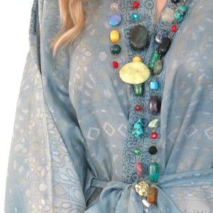 Bliss - Preloved Necklace with Glass Beads and Semi-Precious Stones - shopcurious