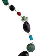 Load image into Gallery viewer, Bliss - Preloved Necklace with Glass Beads and Semi-Precious Stones - shopcurious
