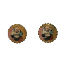 Load image into Gallery viewer, Cufflinks – Lucky Buddha, Vintage Hand Painted Ceramic - shopcurious
