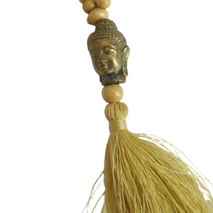 Buddha II - Preloved Bead and Tassel Necklace - shopcurious