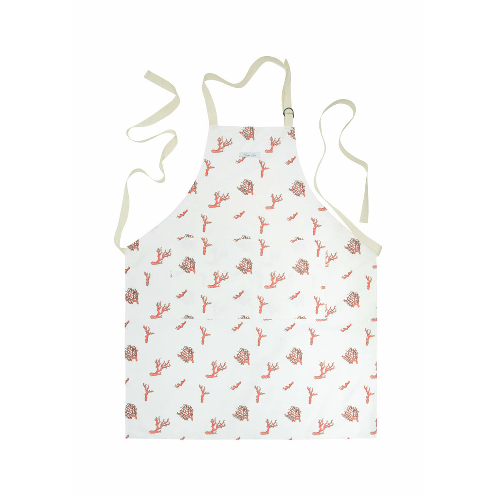 Coral Print Apron - shopcurious