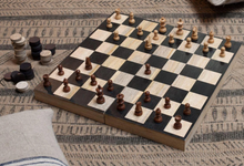 Load image into Gallery viewer, Mango Wood Chess and Draughts Set - ShopCurious
