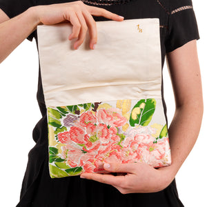 Kawaii Cute: Upcycled Obi Envelope Clutch/Shoulder Bag - ShopCurious