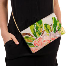 Load image into Gallery viewer, Kawaii Cute: Upcycled Obi Envelope Clutch/Shoulder Bag - ShopCurious
