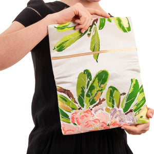 Kawaii Cute: Upcycled Obi Envelope Clutch/Shoulder Bag - ShopCurious
