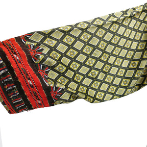 Hand Embroidered Diamond Print Ethnic Kaftan - ShopCurious