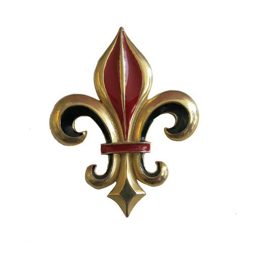 1960s Biba Fleur de Lys Brooch - ShopCurious