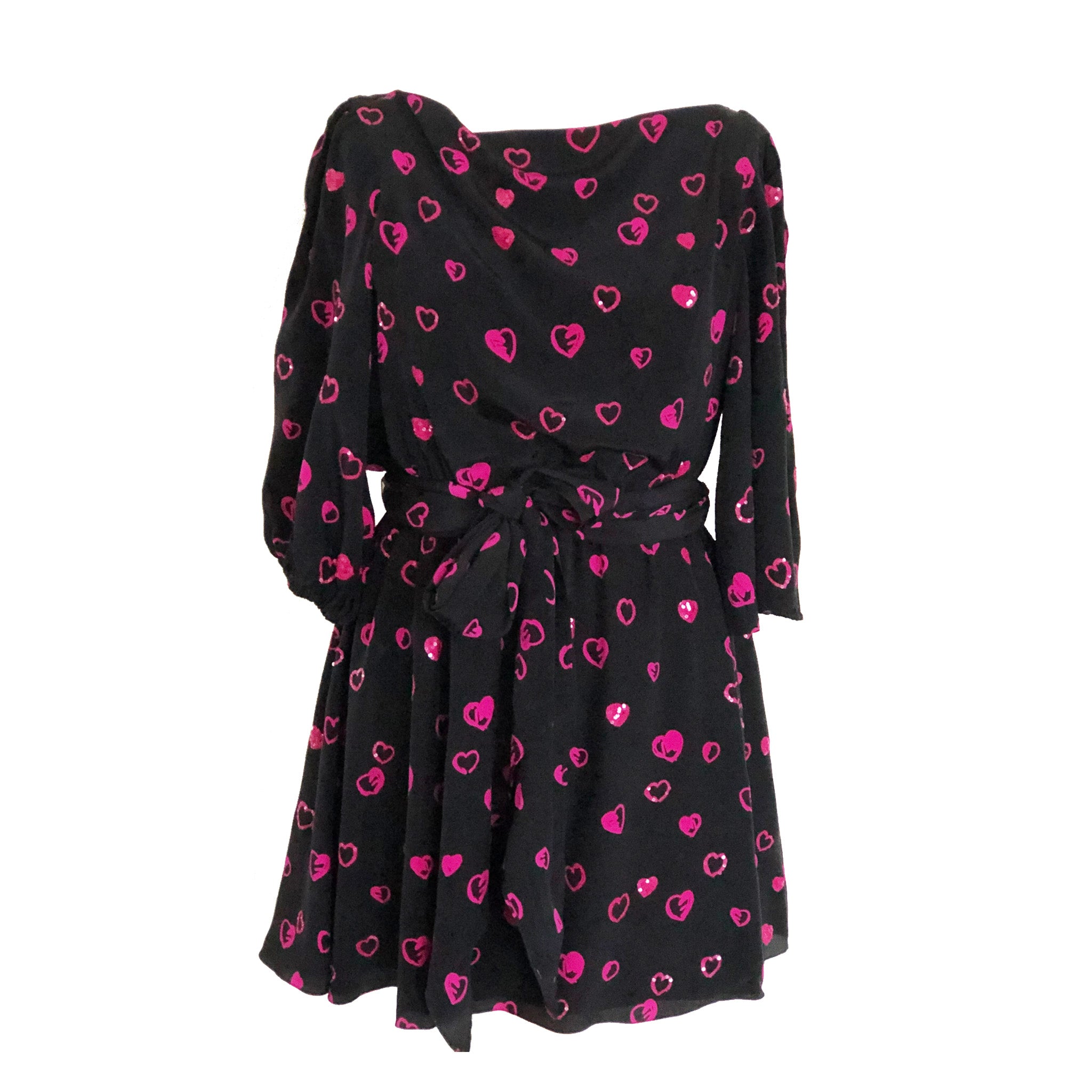 Sequin hearts deals black dress