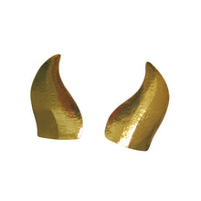 Load image into Gallery viewer, Golden Flame Earrings – Vintage YSL - shopcurious
