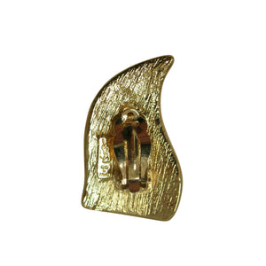 Golden Flame Earrings – Vintage YSL - shopcurious
