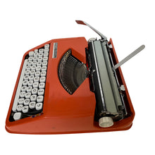 Load image into Gallery viewer, Baby Hermes Orange Vintage Typewriter - ShopCurious
