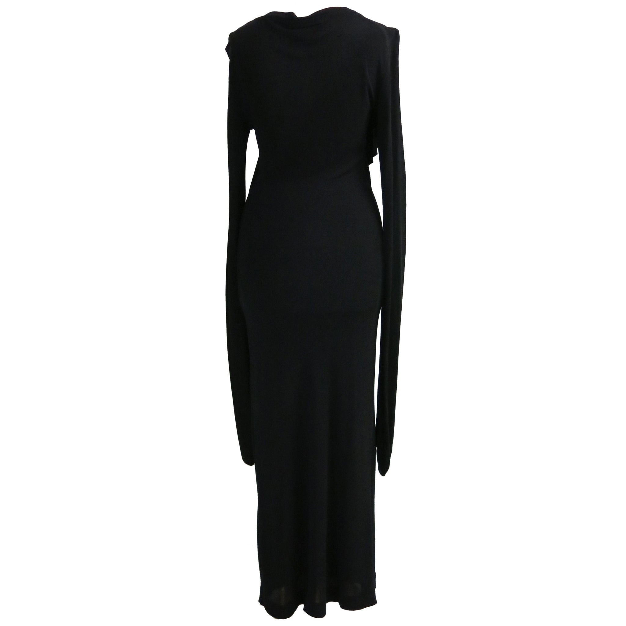Vintage Jean-Paul Gaultier Bias Cut Jersey Diagonal Frill Dress Vintage Jean-Paul Gaultier Bias Cut Jersey Diagonal Frill Dress