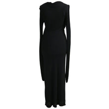 Load image into Gallery viewer, Vintage Jean-Paul Gaultier Bias Cut Jersey Diagonal Frill Dress - shopcurious
