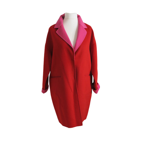 Pre-loved Kate Spade Colour Clash Wool Mix Duster Coat - ShopCurious