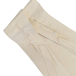 Super Long 1920s Ivory Kid Mousequetaire Opera Gloves Size Extra Small - ShopCurious