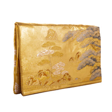 Load image into Gallery viewer, Kinkakuji: Upcycled Obi Envelope Clutch/Shoulder Bag - ShopCurious
