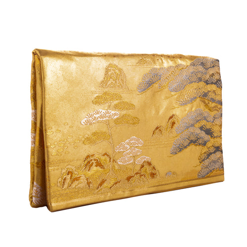 Kinkakuji: Upcycled Obi Envelope Clutch/Shoulder Bag - ShopCurious