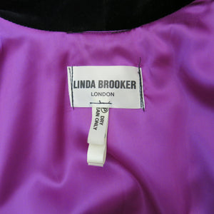 Regency Style Linda Brooker London Black Velvet Jacket - shopcurious
